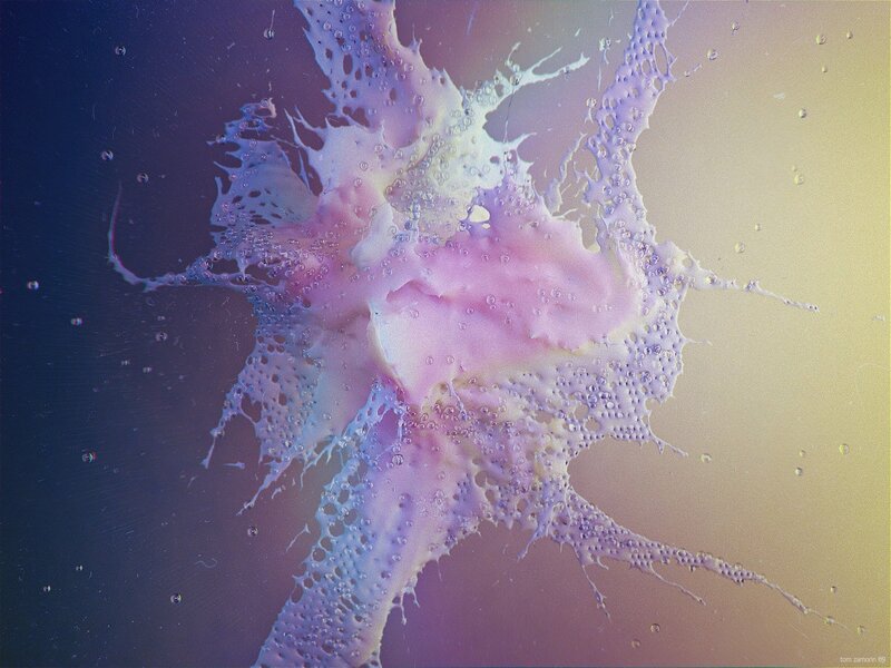 Foamy Liquid Splash — Purple, Abstract