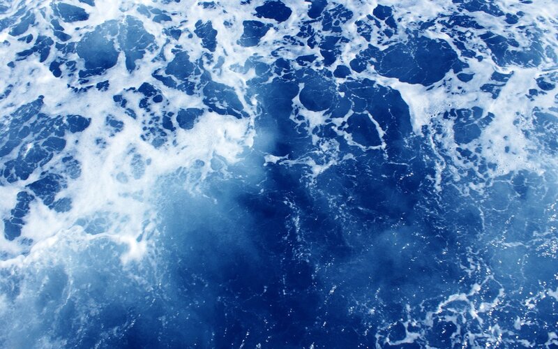 Foamy Ocean Water