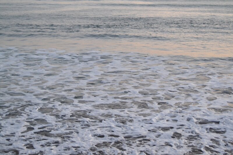 Foamy Ocean Waves — White