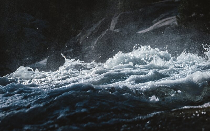 Foamy River Water