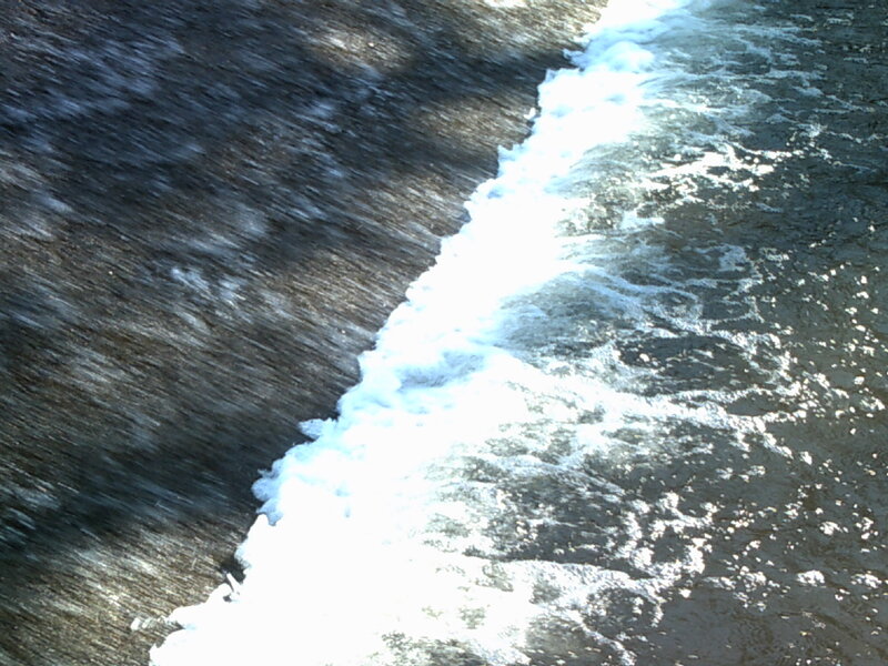 foamy water flow