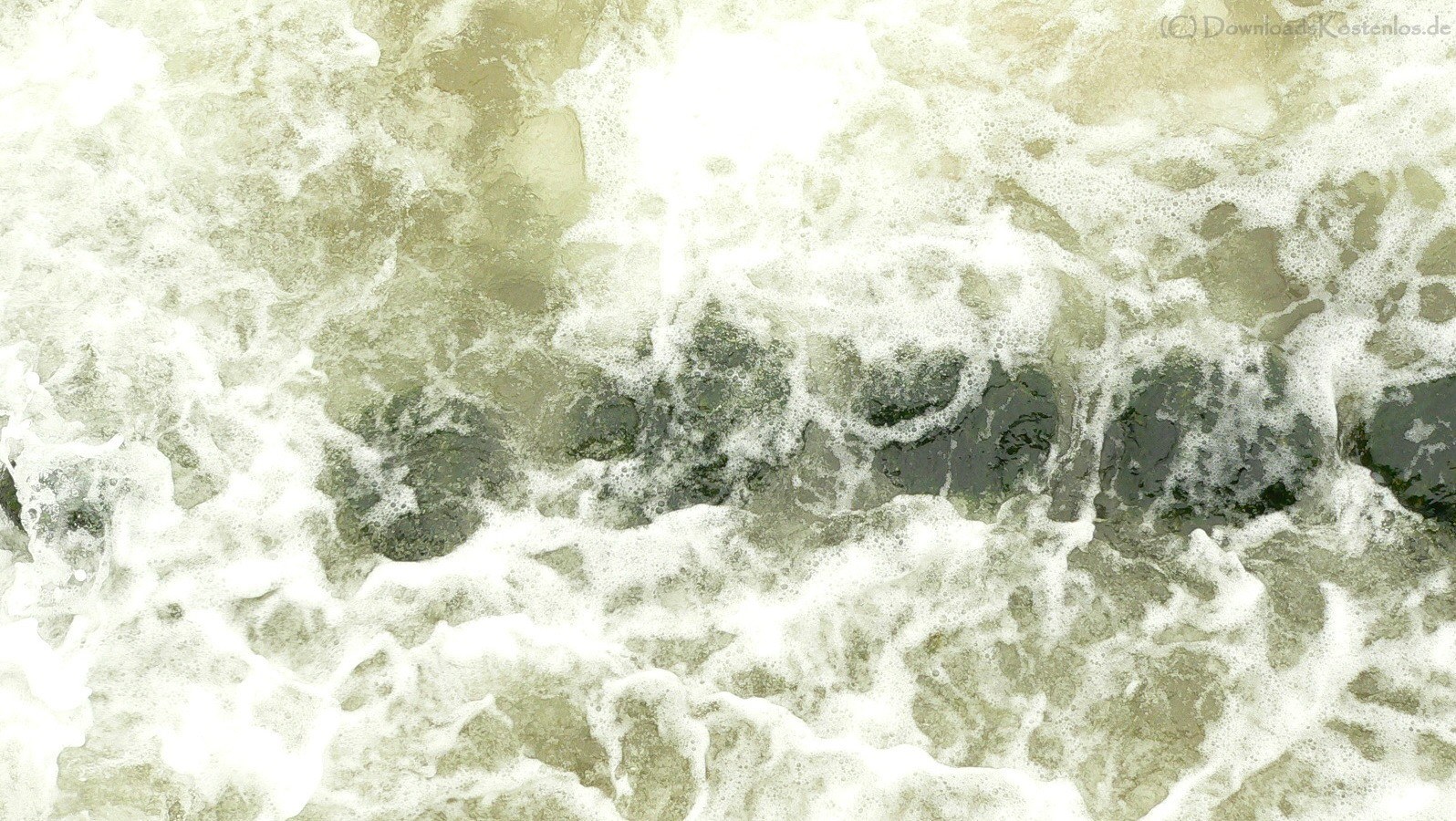 foamy water surface