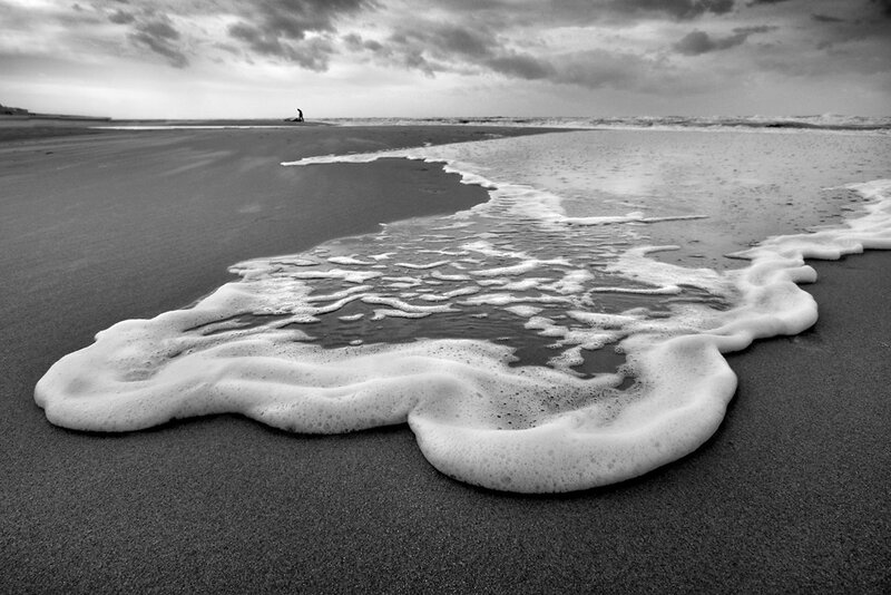Foamy Wave on Beach