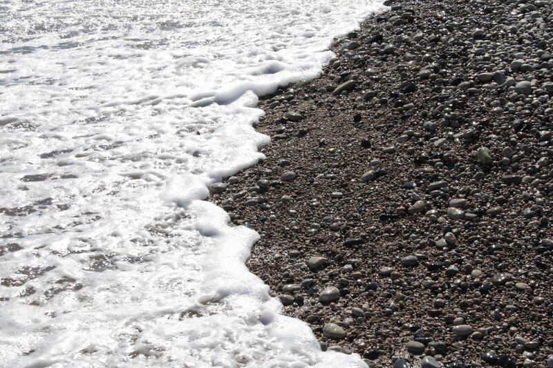 Foamy Wave on Pebble Beach