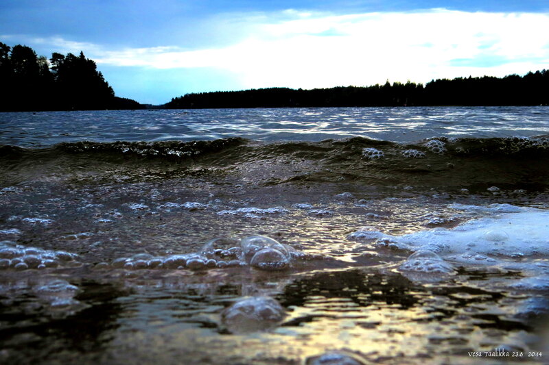 Foamy Wave on Shore