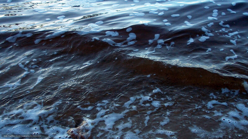 foamy waves at dusk