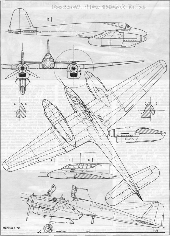 Focke-Wulf Fw 189A-0 Falke plans