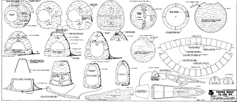 Focke Wulf Ta 152 H-1 blueprint