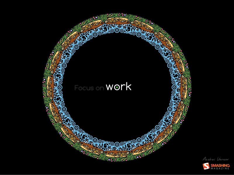 Focus on work graphic