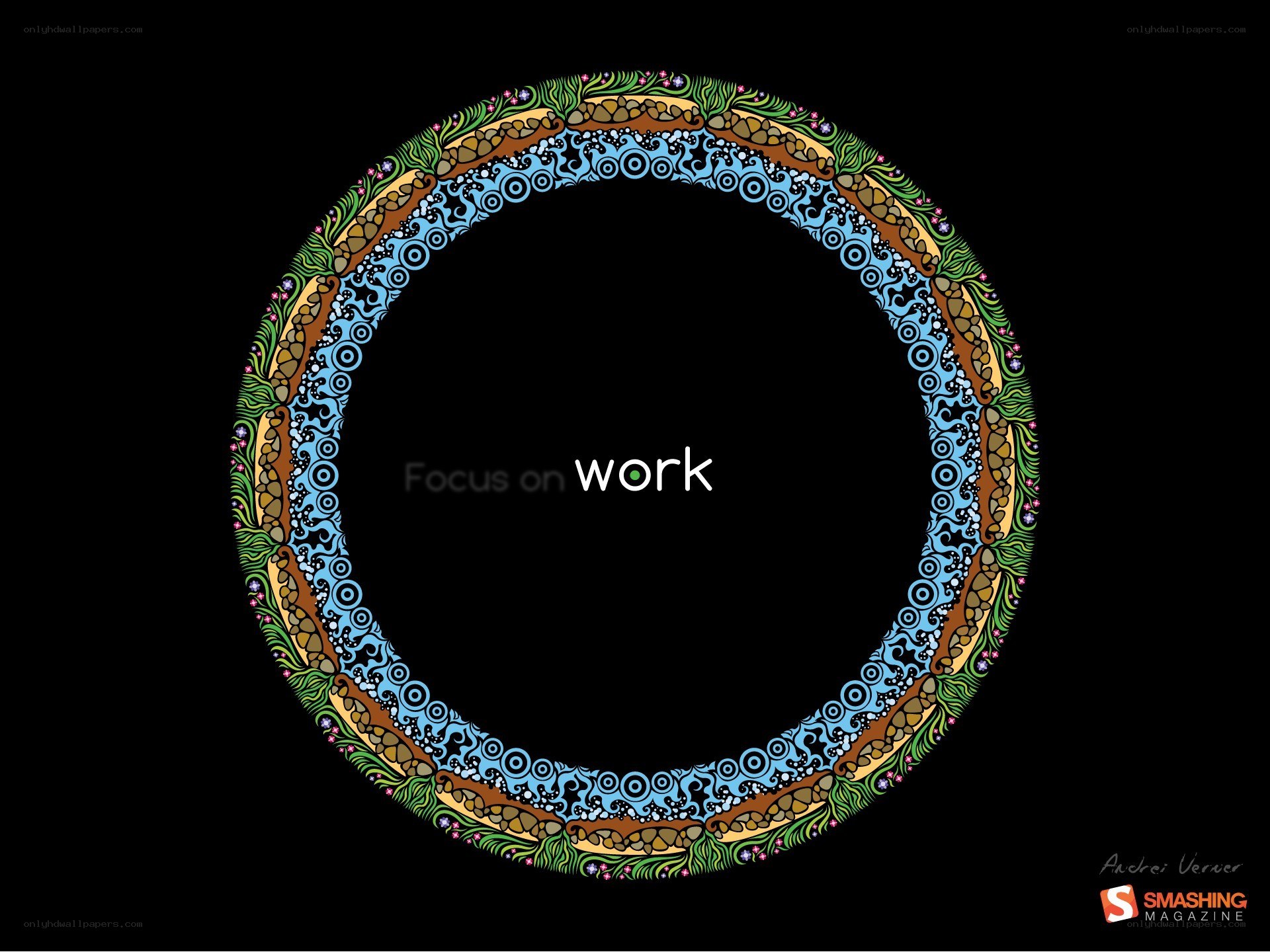 Focus on work graphic