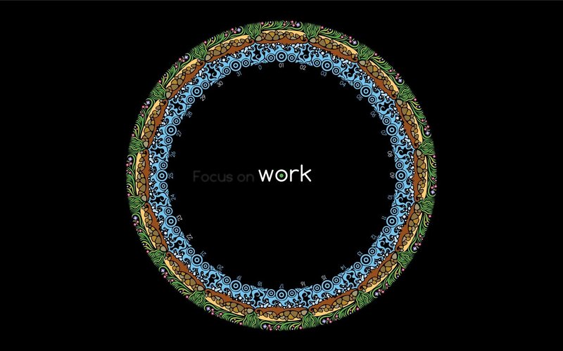 Focus on work mandala