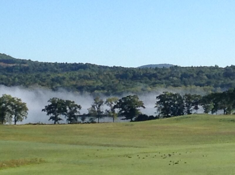 Fog over a Lake — Green
