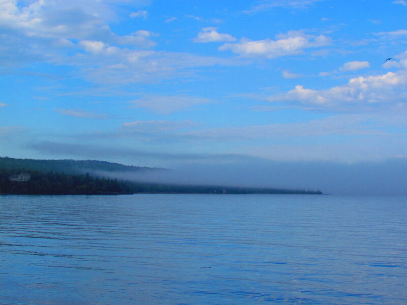 Fog over Lake and Forest