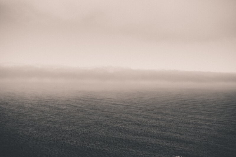 Fog over Ocean — Gray
