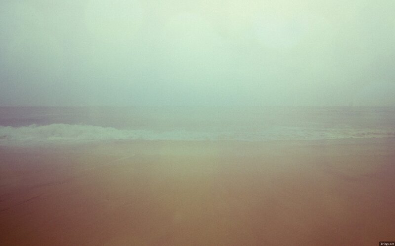 Foggy Beach at Dawn — Gray, Misty