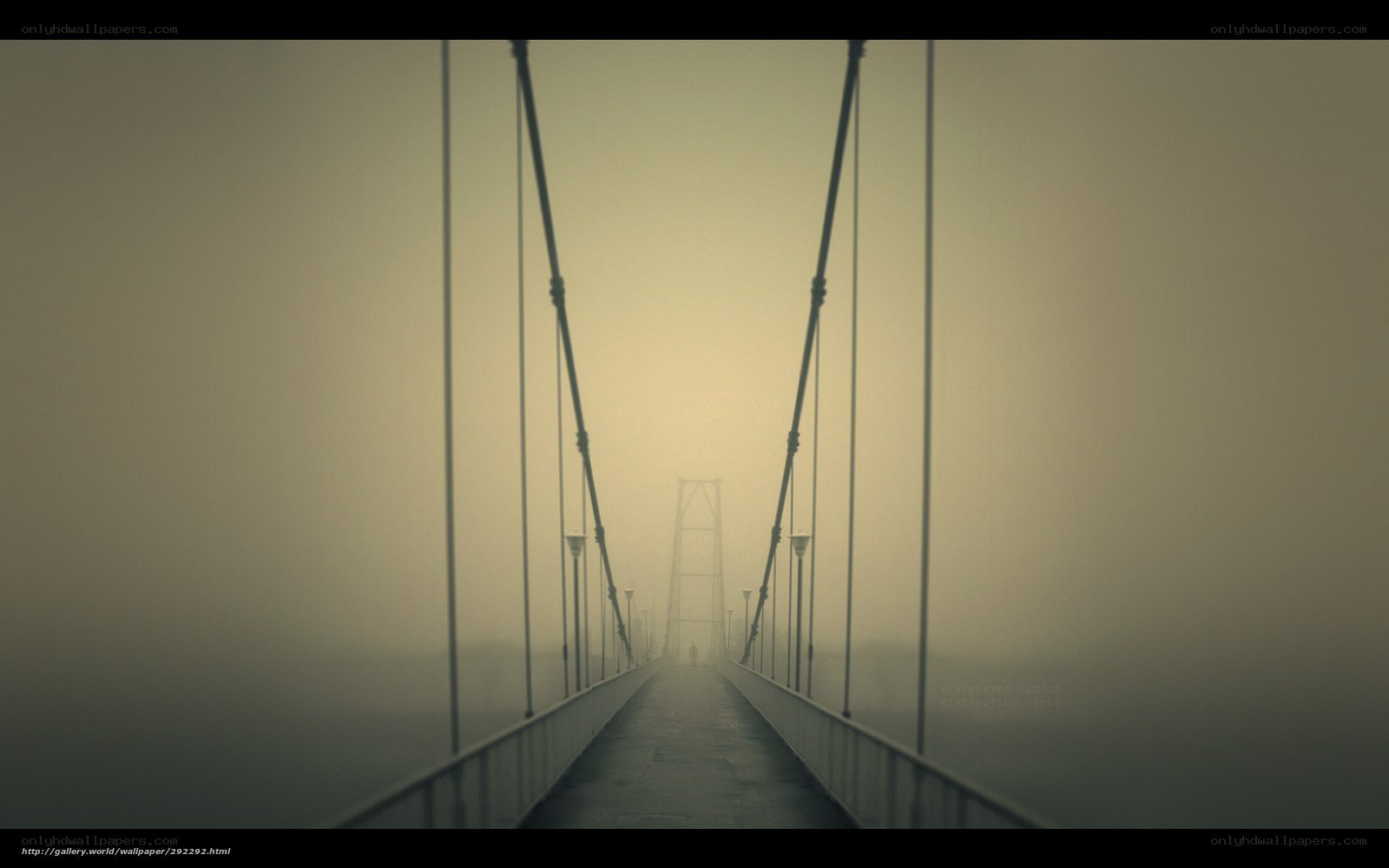 Foggy bridge walk