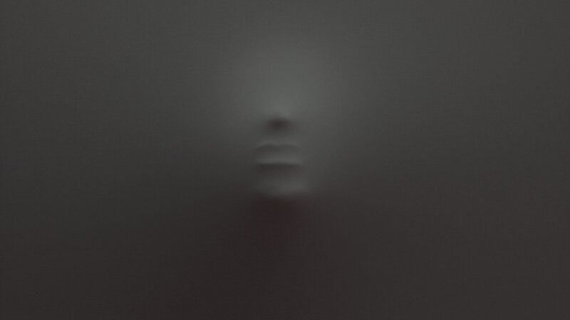 Foggy Face on Glass