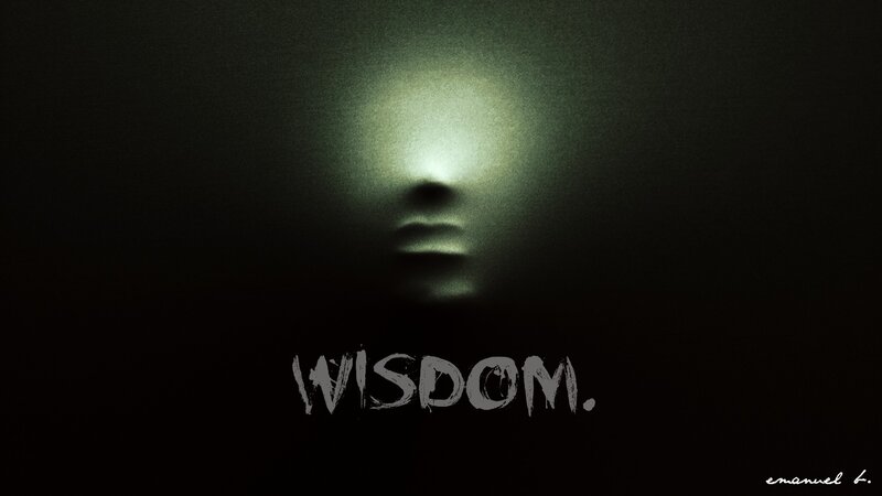 Foggy Face Silhouette — Black