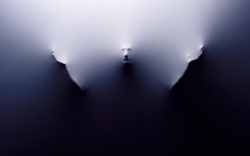 foggy face silhouette