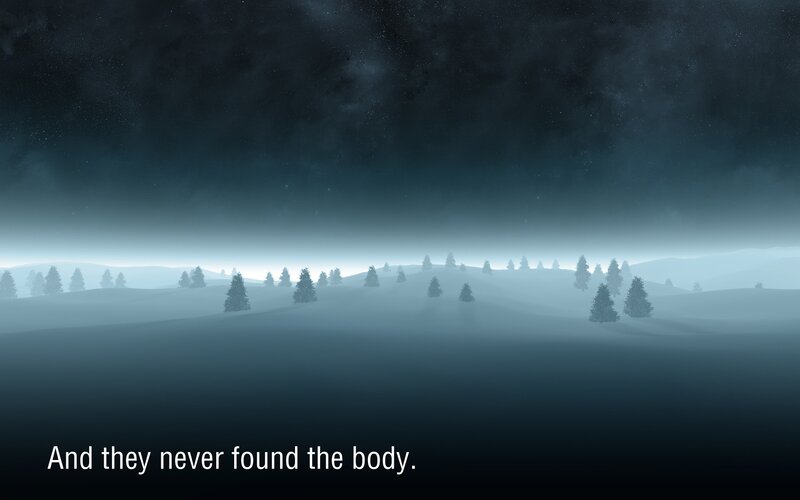 Foggy Forest Landscape — Blue