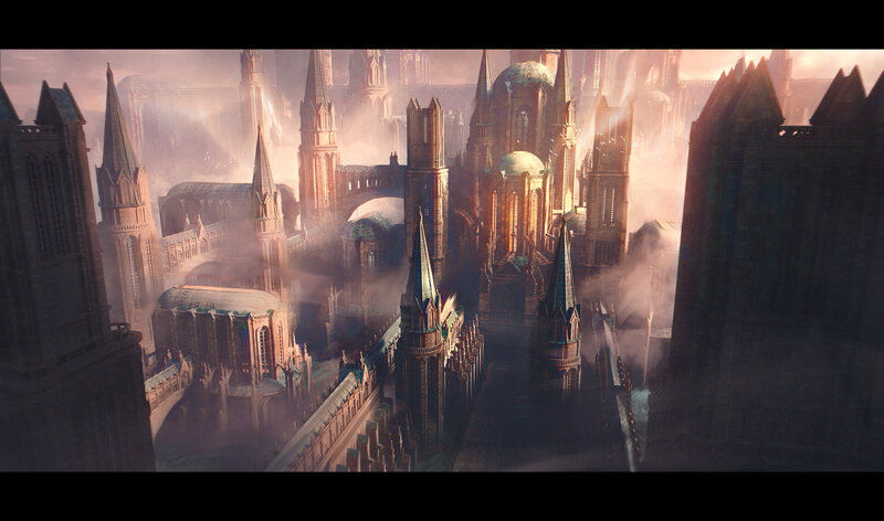 Foggy Gothic Cityscape