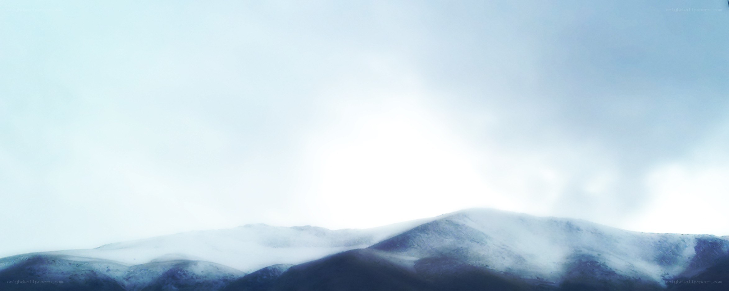foggy mountain landscape