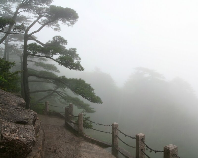 Foggy Mountain Path — Gray