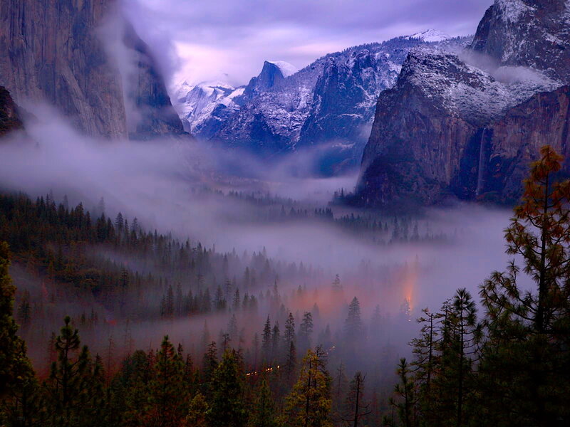 Foggy Mountain Valley — Purple