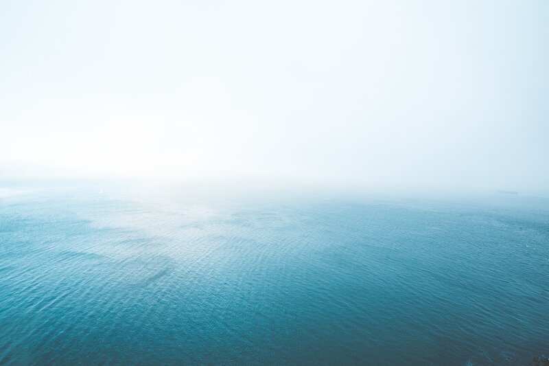 Foggy Ocean Surface
