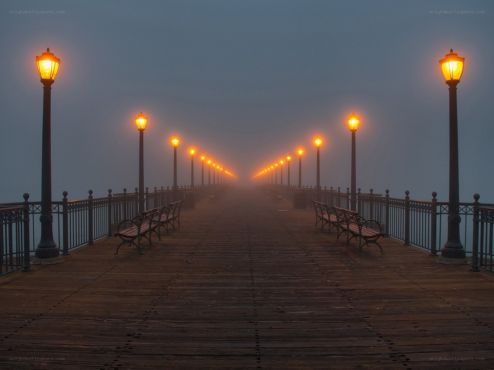 Foggy Pier at Dawn
