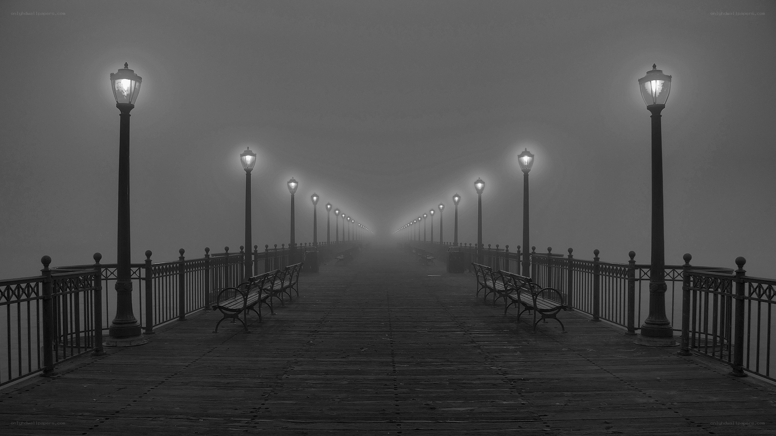 Foggy Pier at Dawn