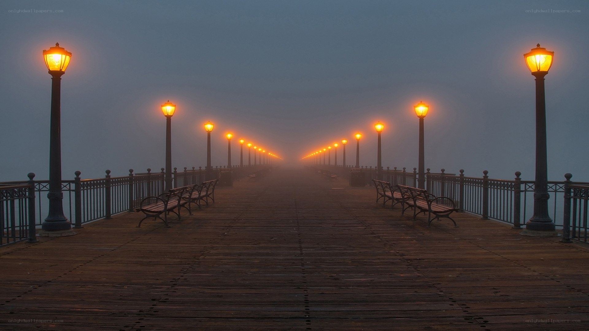 Foggy Pier at Dawn