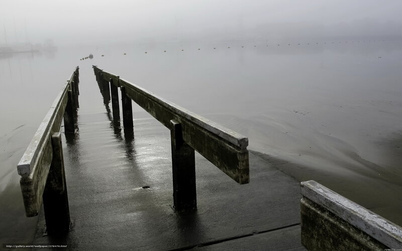 Foggy Pier at Dawn