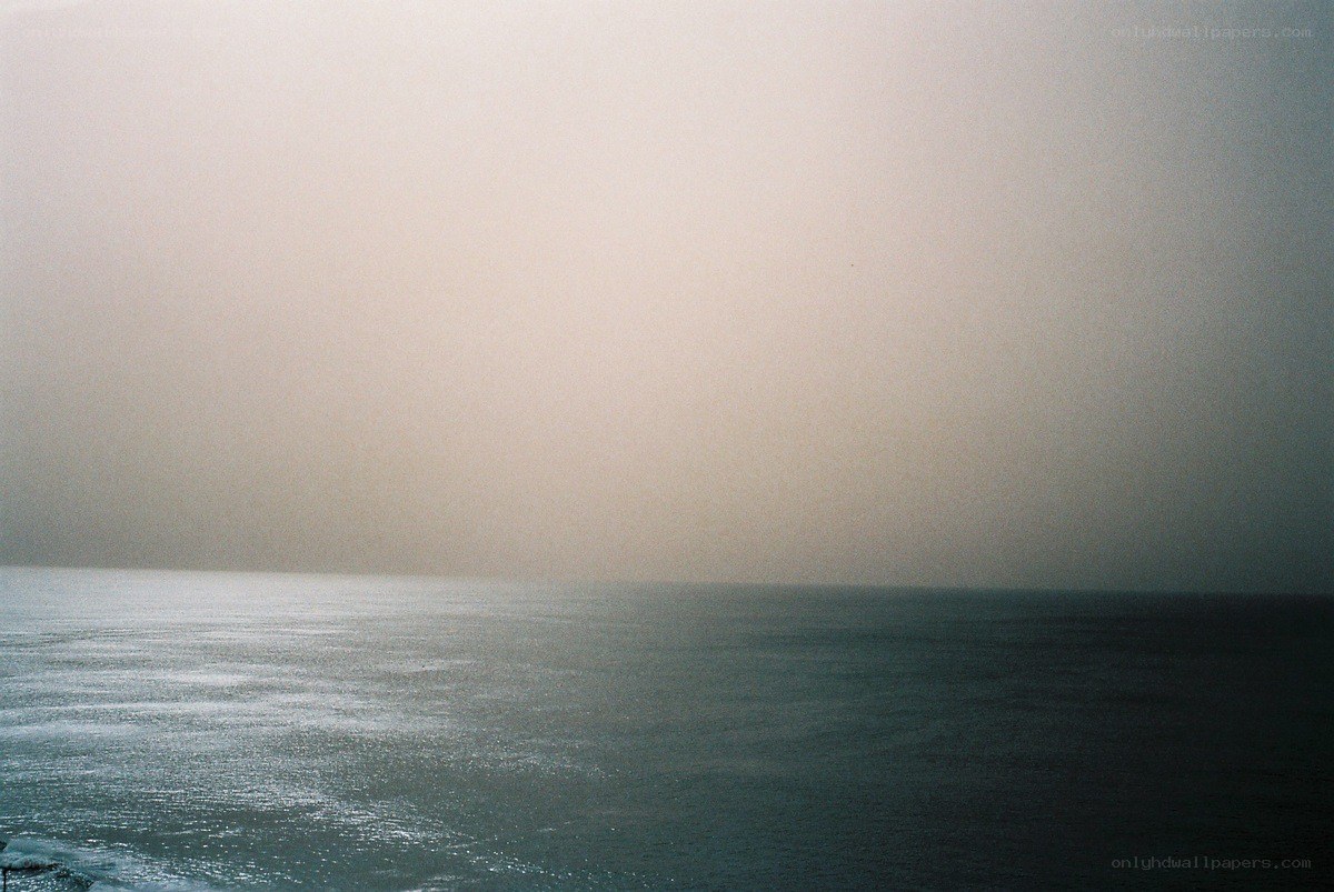 foggy sea at dawn