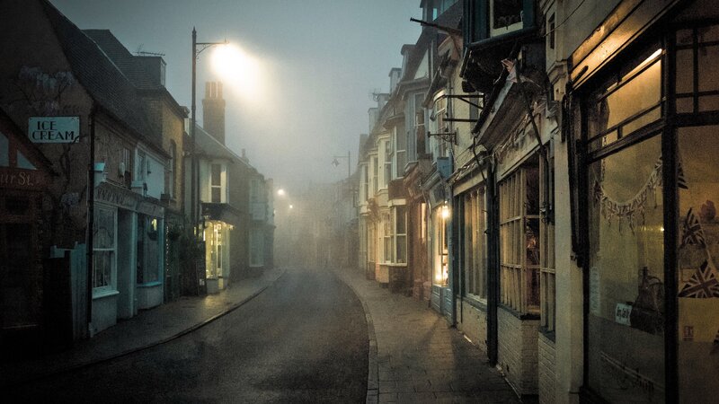 Foggy Street at Night — Gray