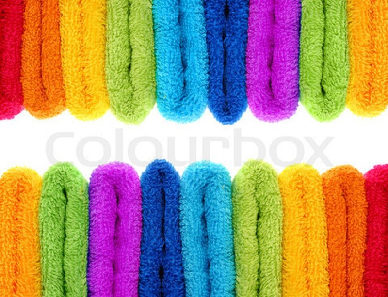 Folded Colorful Towels