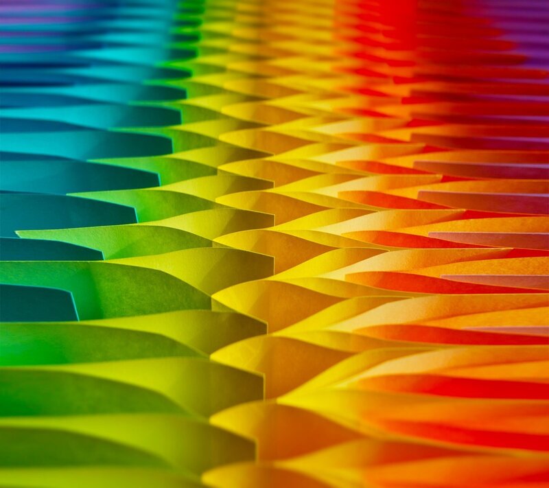 Folded Paper Rainbow