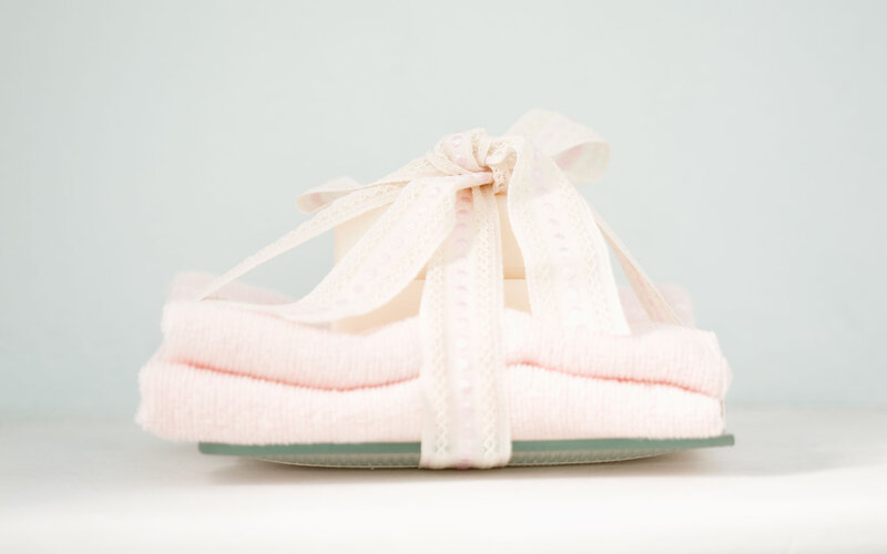 Folded Pink Towels