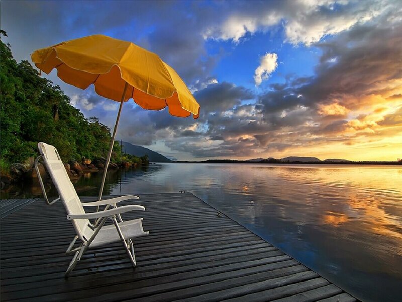Folding Chair on Dock