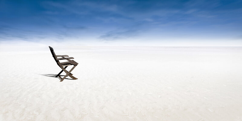 Folding Chair on Salt Flat