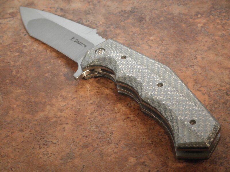 Folding Knife on Surface — Gray