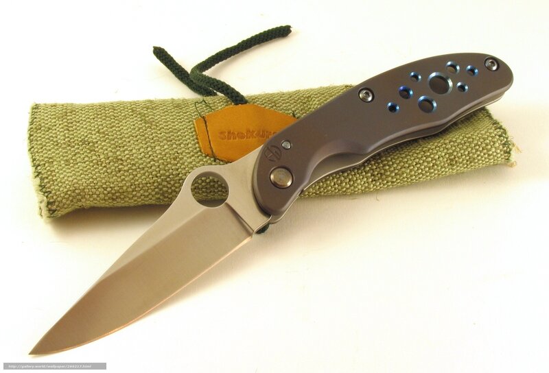 folding knife with sheath