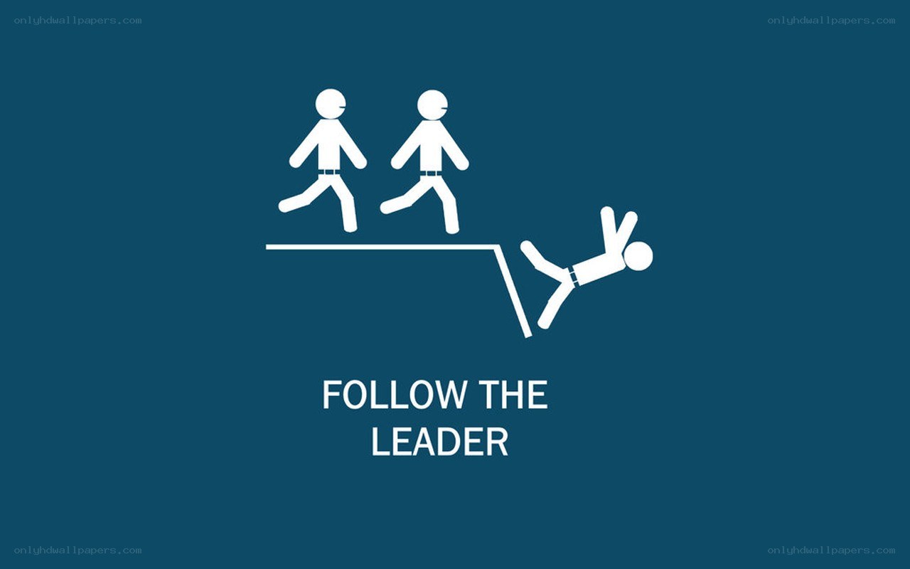 follow the leader illustration
