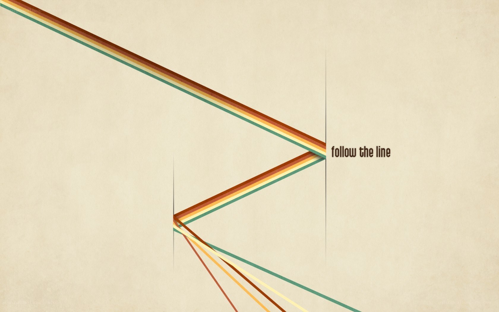 follow the line graphic