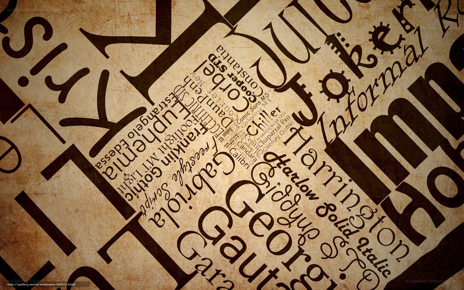 font styles collage