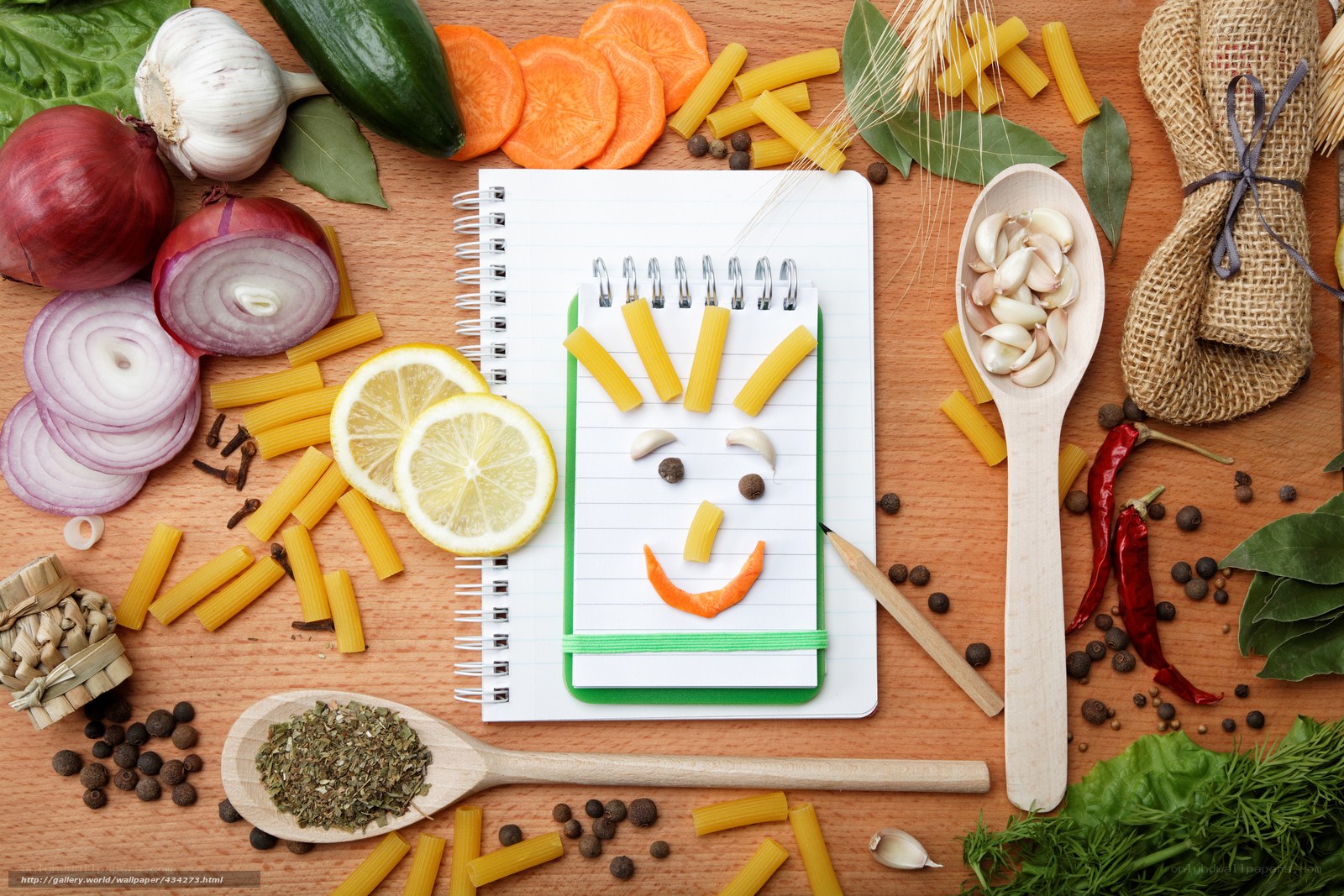 food art with smiling face