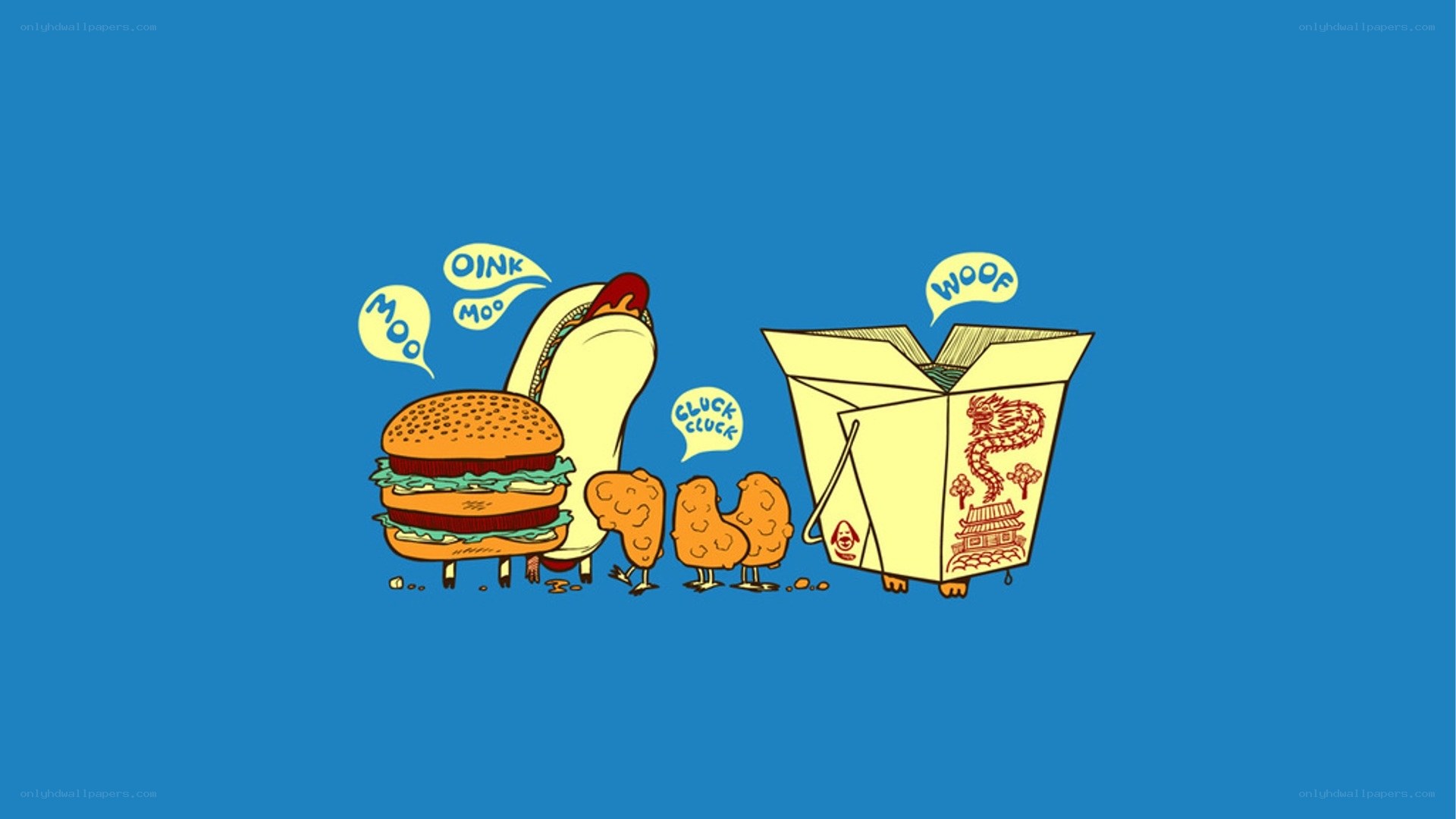 food characters cartoon