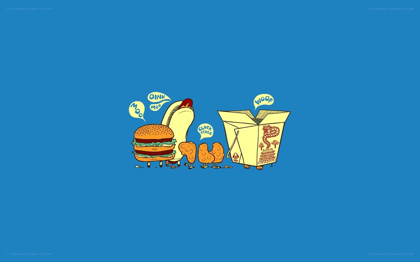 food characters cartoon