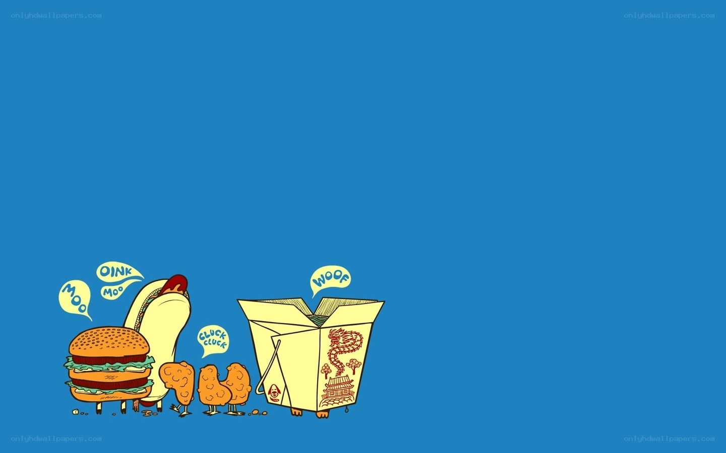 food characters cartoon