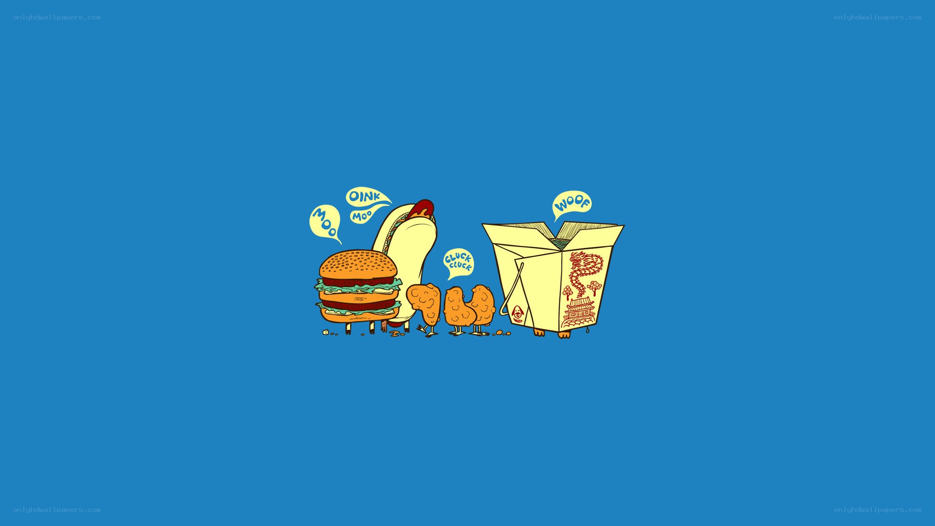 food characters cartoon